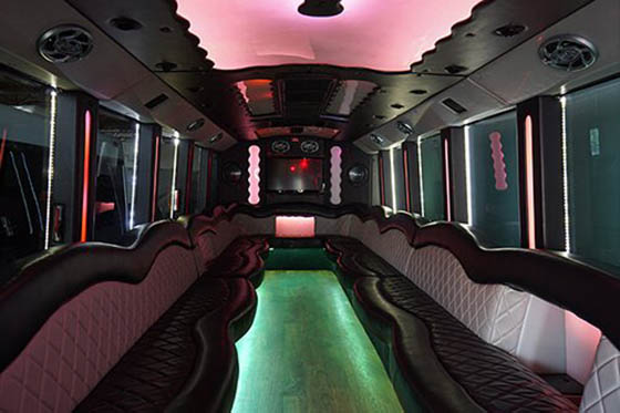 35-passenger party bus int view